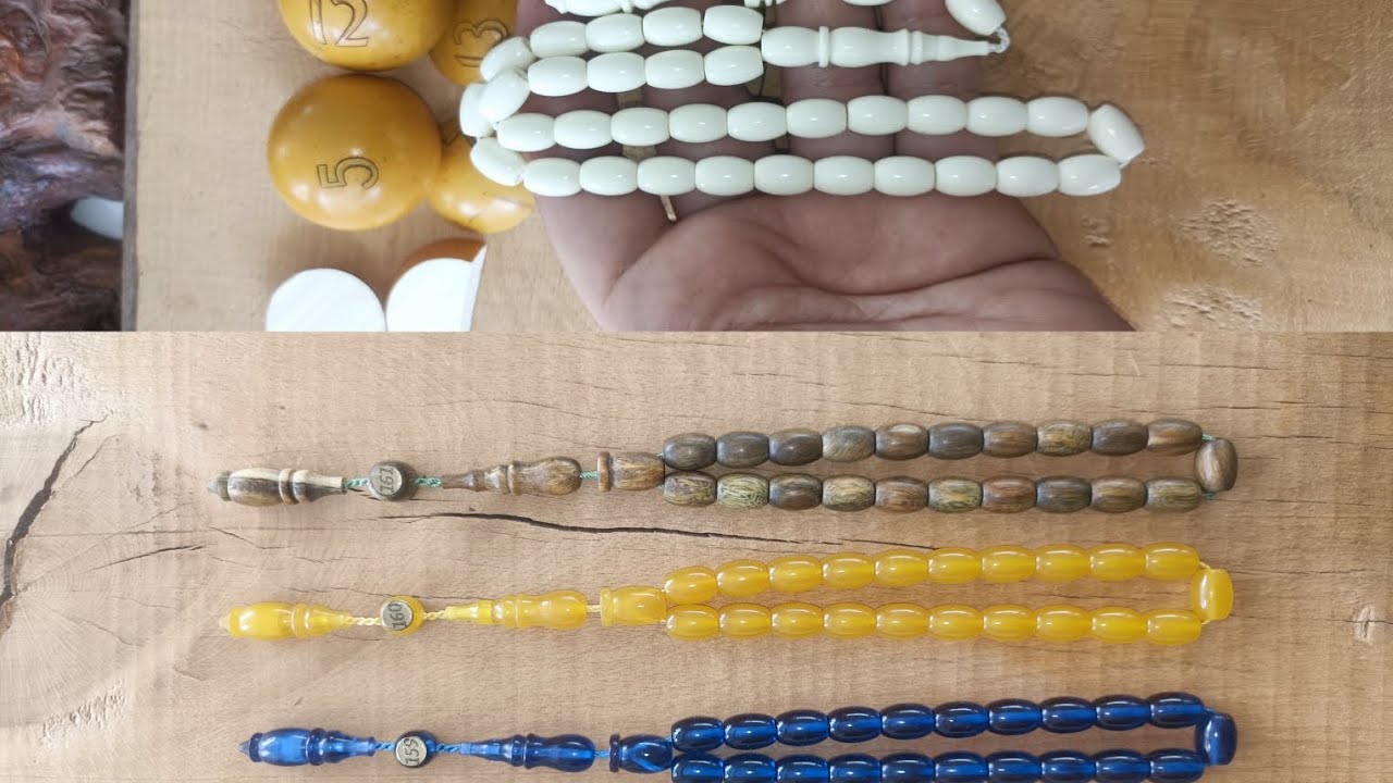 Efsane Eski Bakalit Bilardo Topundan Tesbih Ve Kücük Boy Fetih 21 Tesbihlerimiz.#bakalit#tesbih