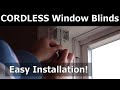 How to Install CORDLESS Window Blinds, FAUX WOOD, Inside Window Mount
