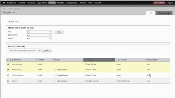 People List and Cancel/Delete User Accounts in Drupal 7