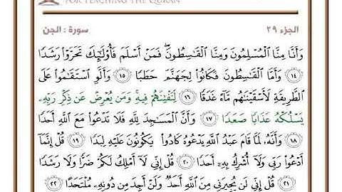 سورة الجن من الآية 14 إلى الآية 22