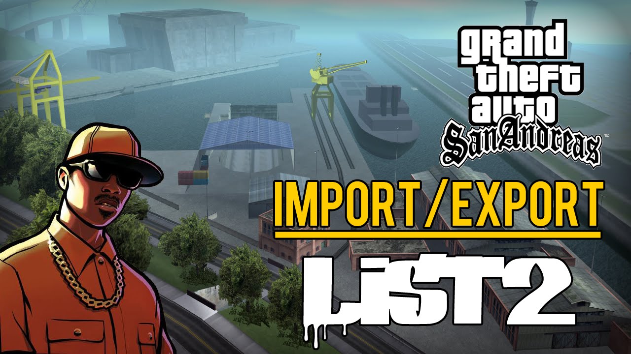 Gta San Andreas Importexport Vehicle Locations List 2 Youtube