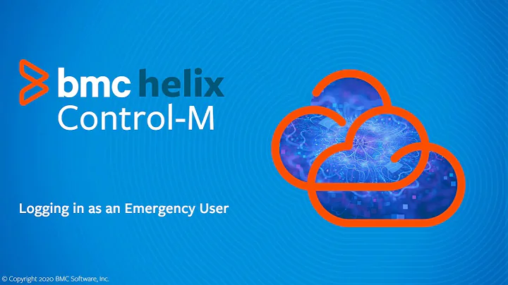 BMC Helix Control-M: How to log in with an Emergency User