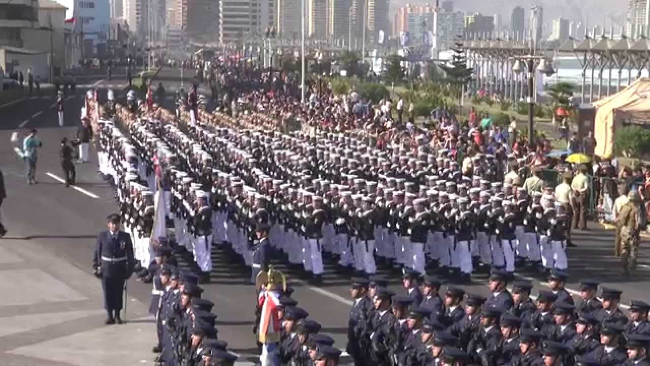 DESFILE DE FUERZAS ARMADAS EN HOMENAJE A GLORIAS NAVALES ...