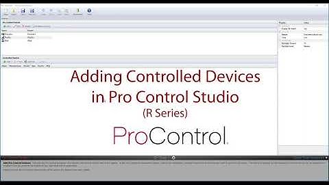 Pro Control R Series - Adding Controlled Devices in Pro Control Studio