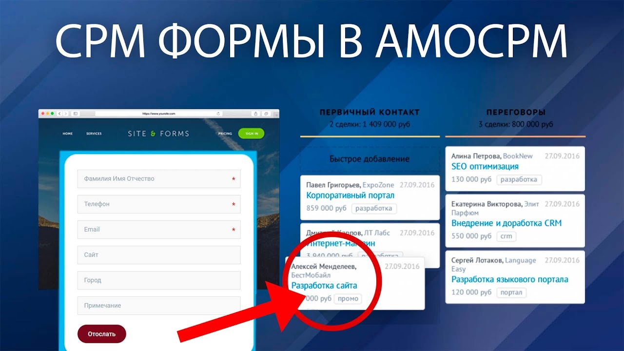 Срм форма. Срм форма