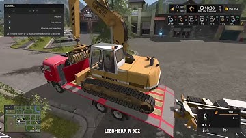 Farming Simulator 17 Fun with new Liebherr 902 Excavator from blacksheep modding