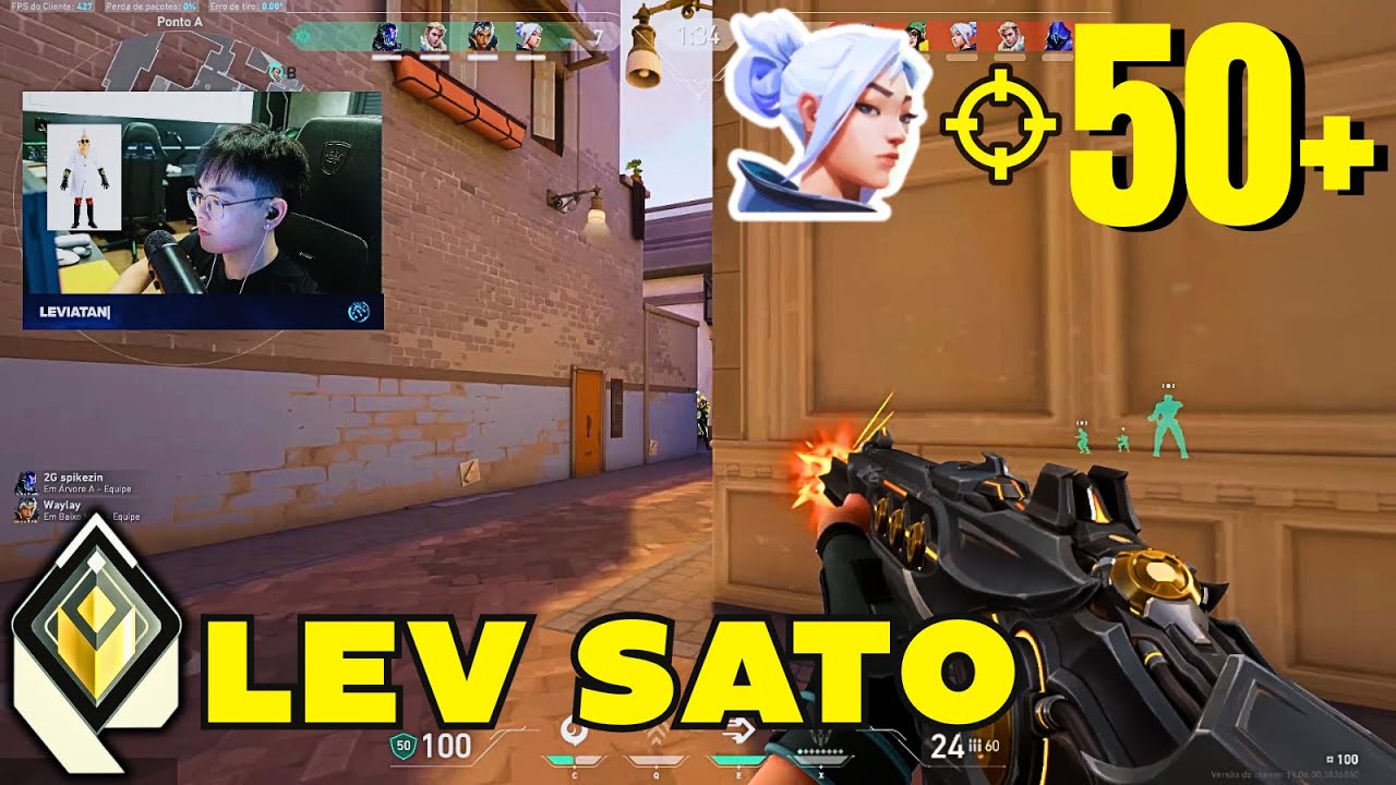 50 Bombs in a RADIANT Lobby?! - LEV Sato [BR] #MatchMVP