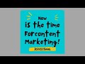 Dont wait to start content marketing 3 reasons why today is the day