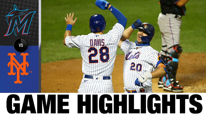 Davis, Alonso power the Mets to 8-4 win | Marlins-Mets Game Highlights 8/8/20