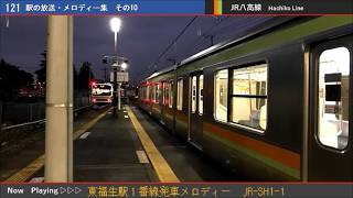 東福生駅1番線旧発車メロディー「JR-SH1-1」(カンノ型放送)