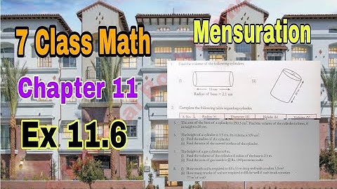 Class 7 Math Chapter 11 Exercise 11.6 | Q.1,2,3,4,5,6,7,8,9,10| Mensuration |SNC|NBF|ilmi darasgah