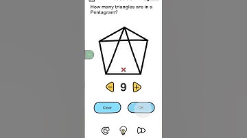 How many triangles are in a pentagram #brainout #brainout game #11 #brainchallenge #level16