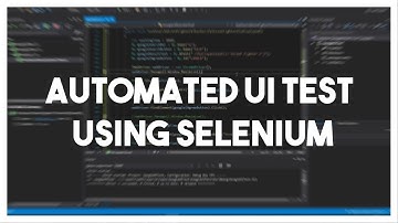 Creating automated UI test using Selenium/Visual Studio 2019 (c#) tutorial