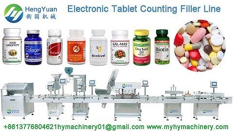 Automatic Electronic Tablet and Capsule Counting Filling Machine Line