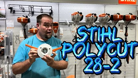 Stihl 28-2 PolyCut assembly. Step-by-step how to change trimmer head from string to polycut blades