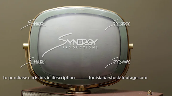 1636 close up Philco Predicta Princess picture tube vintage tv stock footage video