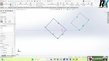 #3-Solidworks Sketch in Rectangle tool 