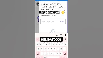 PW Parakram 2.0 GATE 2026 Batch (Hinglish) - Computer Science and DA | GATE | 2027 | COUPON CODE