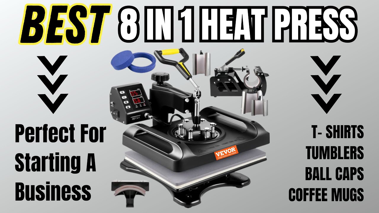 VEVOR 8 in 1 Heat Press (Best heat press for starting a business) #vevor  #heatpress 