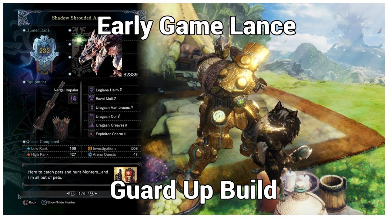 Mhw Lance Early Guard Up Build Youtube