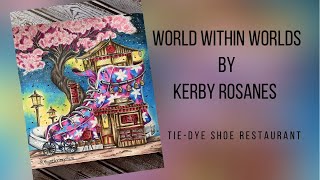 HOW TO COLOR TIE-DYE SHOES |OIL PASTEL BACKGROUND|WORLD WITHIN WORLDS|KERBY ROSANES screenshot 5
