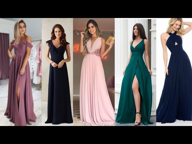 PARA GRADUACIÓN//VESTIDOS LARGOS,MODA 2019 YouTube