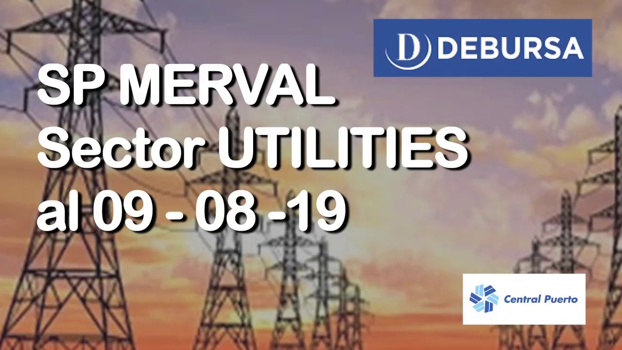 acciones preferentes Índice SP MERVAL - Sector Utilities (Electricas) al 9 de agosto 2019