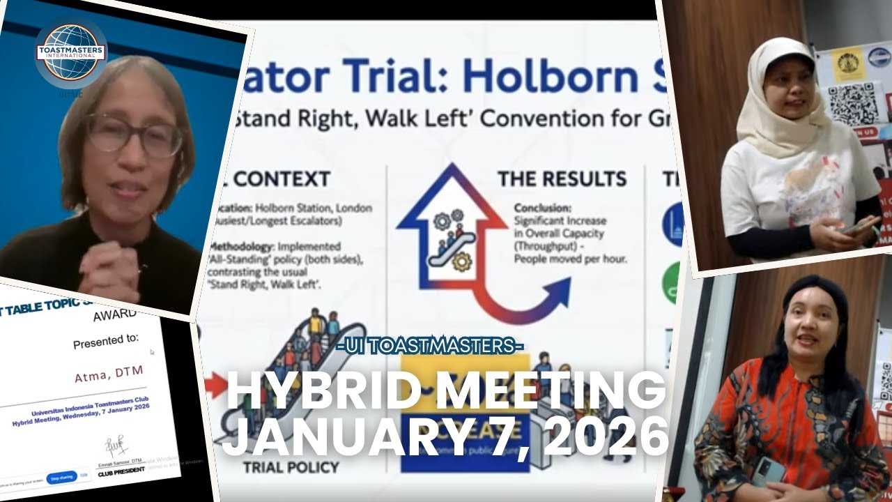 UI TOASTMASTERS CLUB HYBRID MEETING