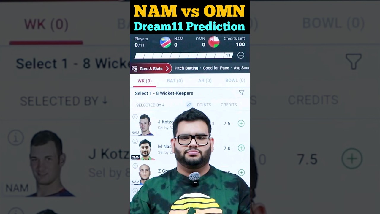 NAM vs OMN Dream11 Prediction| 