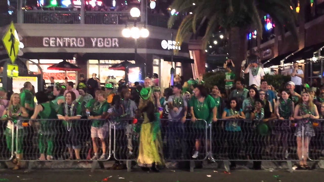 St. Patrick's Day Parade, Ybor, Tampa, Florida (video 24 merged) YouTube