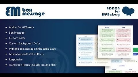 Box Message - Addons for WPBakery Page Builder WordPress Plugin By ad-theme