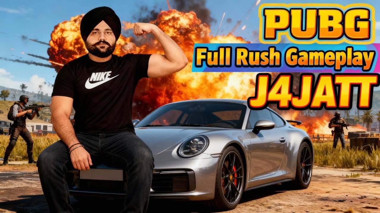 PUBG LIVE FULL RUSH GAMEPLAY | JATT IS LIVE  | PUNJABI AGAYE 