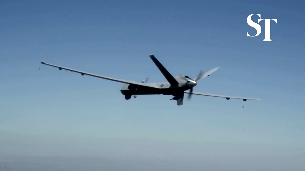 US spy drone crashes into sea after intercept by Russian jet
