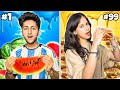 Who can eat 10 random food items in 2 hours  funny food challenge 