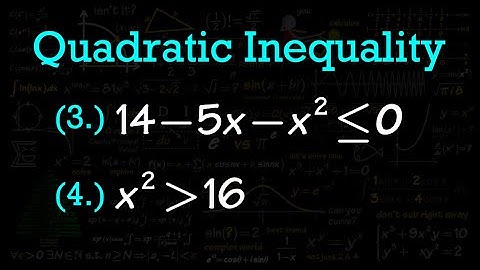 Solving Quadratic Inequalities (4 examples, part2)