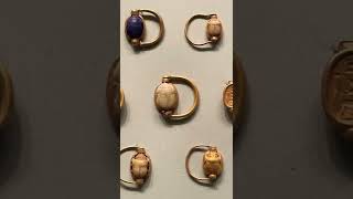 Gold Swivel Scarab Rings - Ancient Egyptian Jewelry