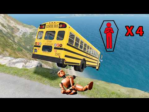 School Bus Dangerous Cliff Edge! #7😱 | BeamNG.drive