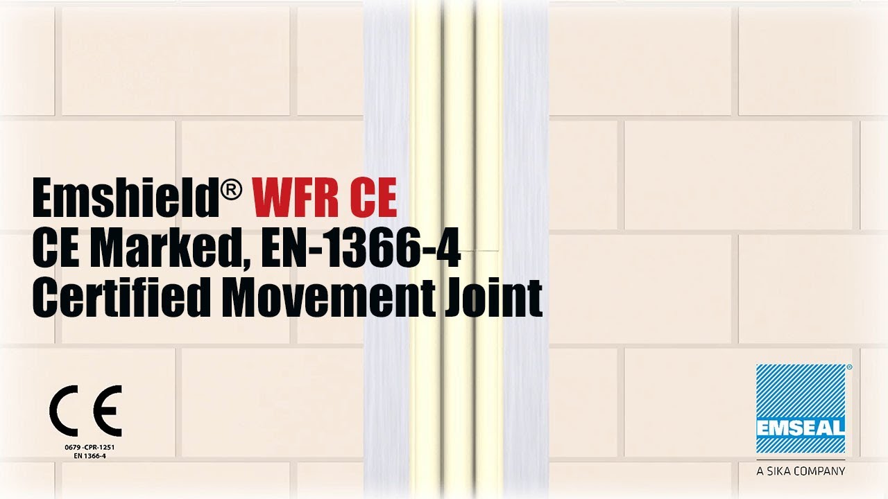 Emshield® WFR-CE – CE Marked, EN-1366-4 Certified Wall Movement Joint
