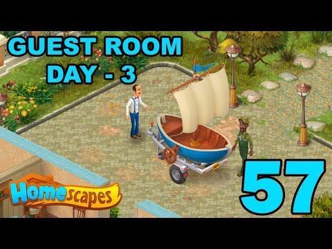 HOMESCAPES STORY WALKTHROUGH - GUEST ROOM - DAY 3 - GAMEPLAY - #57