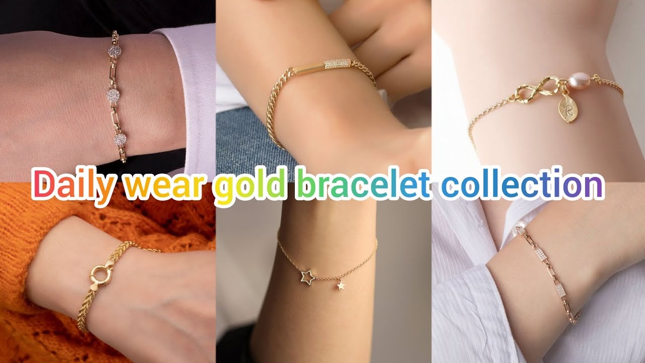 सोने के खुबसूरत ब्रेसलेट डिज़ाइन /Daily wear gold bracelet designs/trendy gold bracelet designs