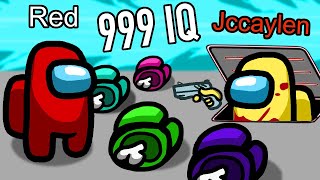 The 999 Iq Impostor 1v7 Trick In Among Us my Best Game Ever