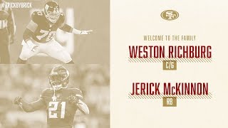 49ers live update jerick mckinnon and weston richburg additions kick off free agency