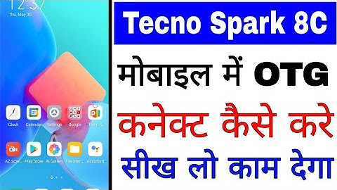 tecno spark 8c me otg connect kaise kare।। tecno spark 8c OTG connection problem
