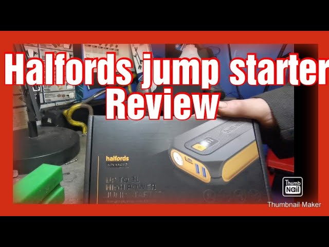 Halfords advanced jump starter pack unbox and review. 