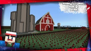 Minecraft: Farm Tutorial (Barn) - Part 1 (Xbox,Ps,PC,PE)