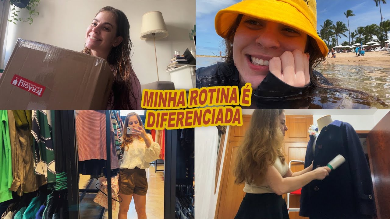 vlog de rotina - brechó, unboxing, ferimentos na praia, desenhos etc
