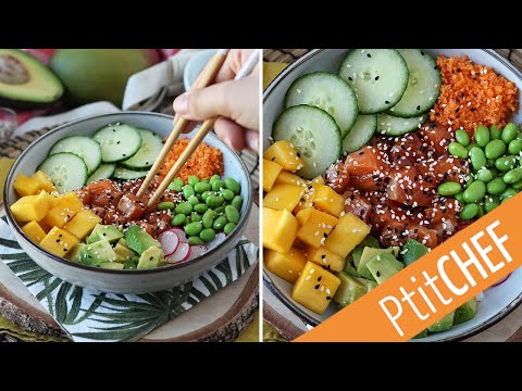 Poké bowl au saumon - Recette Ptitchef