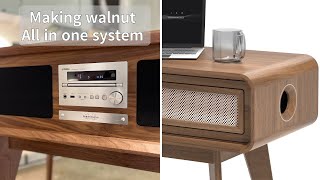 한트베르커  올인원 시스템 제작과정 [Making walnut allinone system]