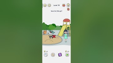 Brain out 2 Level 18 solved 👍 Save the little girl! #braintestsolution #brainout #brainchallenge #yt