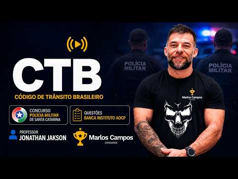 RESOLUÇÃO DE QUESTÕES INSTITUTO AOCP | CTB - CONCURSO SOLDADO PMSC 2026